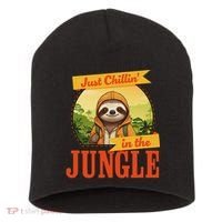Jungle Sloth, Chilling In The Jungle Sloth Short Acrylic Beanie thumb 0