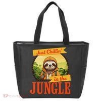 Jungle Sloth, Chilling In The Jungle Sloth Tote Bag thumb 0