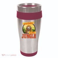 Jungle Sloth, Chilling In The Jungle Sloth 16oz Travel Tumbler thumb 0