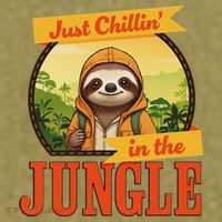Jungle Sloth, Chilling In The Jungle Sloth Garment-Dyed Women's Muscle Tee thumb 6