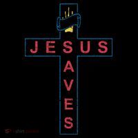 Jesus Saves Christian Slogan Cross Coffee Mug thumb 5