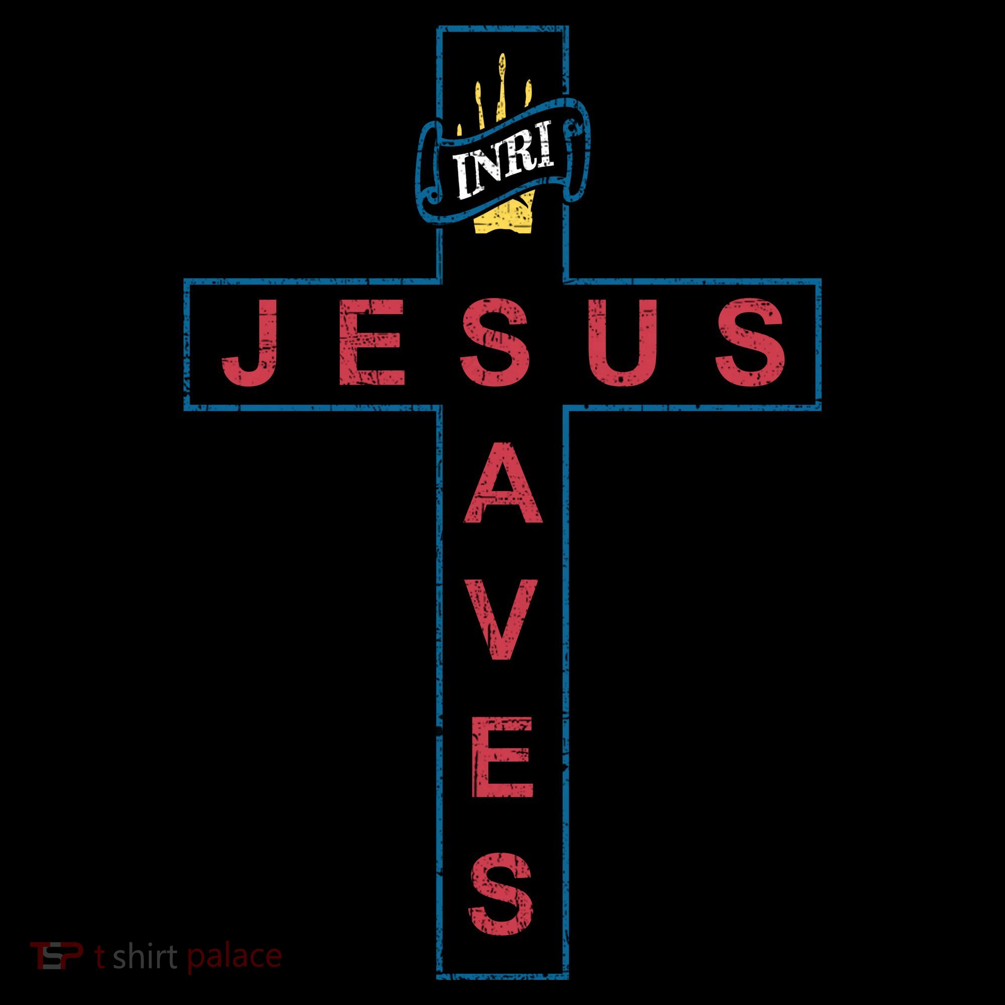 Jesus Saves Christian Slogan Cross Women's Hoodie