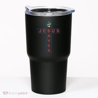 Jesus Saves Christian Slogan Cross Tumbler thumb 0