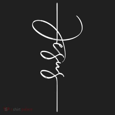 Jesus Signature Cross Script Christ Easter Women's Sweatshirt