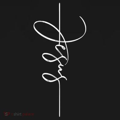 Jesus Signature Cross Script Christ Easter Sustainable Knit Beanie