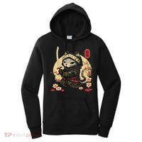 Japanese Samurai Cat Tattoo, Kawaii Ninja Cat Women's Hoodie thumb 0