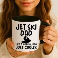 Jet Ski Dad Like A Normal Dad Only Cooler Gag For Fathers Funny Gift Coffee Mug thumb 3