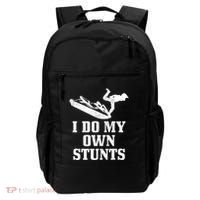 Jet Ski Do My Own Stunts Funny Jet Skiing Gift Backpack thumb 0