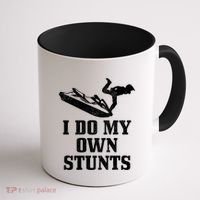 Jet Ski Do My Own Stunts Funny Jet Skiing Gift Coffee Mug thumb 1