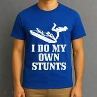 Jet Ski Do My Own Stunts Funny Jet Skiing Gift T-Shirt thumb 3