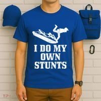 Jet Ski Do My Own Stunts Funny Jet Skiing Gift T-Shirt thumb 6