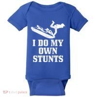 Jet Ski Do My Own Stunts Funny Jet Skiing Gift Baby Bodysuit thumb 0