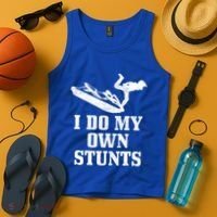 Jet Ski Do My Own Stunts Funny Jet Skiing Gift Tank Top thumb 4