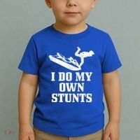Jet Ski Do My Own Stunts Funny Jet Skiing Gift Toddler T-Shirt thumb 2