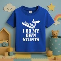 Jet Ski Do My Own Stunts Funny Jet Skiing Gift Toddler T-Shirt thumb 3