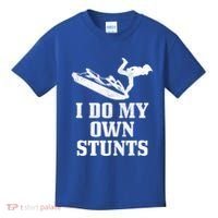 Jet Ski Do My Own Stunts Funny Jet Skiing Gift Kids T-Shirt thumb 0