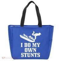 Jet Ski Do My Own Stunts Funny Jet Skiing Gift Tote Bag thumb 0