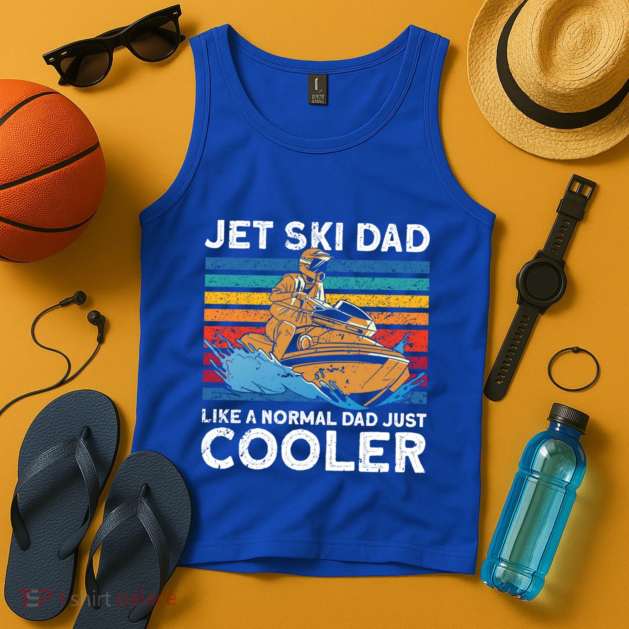 Jet Skiing Dad Like A Normal Dad Just Cooler Jet Ski Funny Gift Tank Top