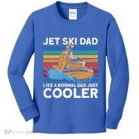 Jet Skiing Dad Like A Normal Dad Just Cooler Jet Ski Funny Gift Kids Long Sleeve Shirt thumb 0