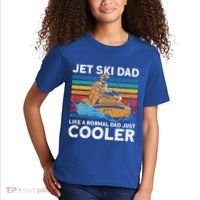 Jet Skiing Dad Like A Normal Dad Just Cooler Jet Ski Funny Gift Kids T-Shirt thumb 2