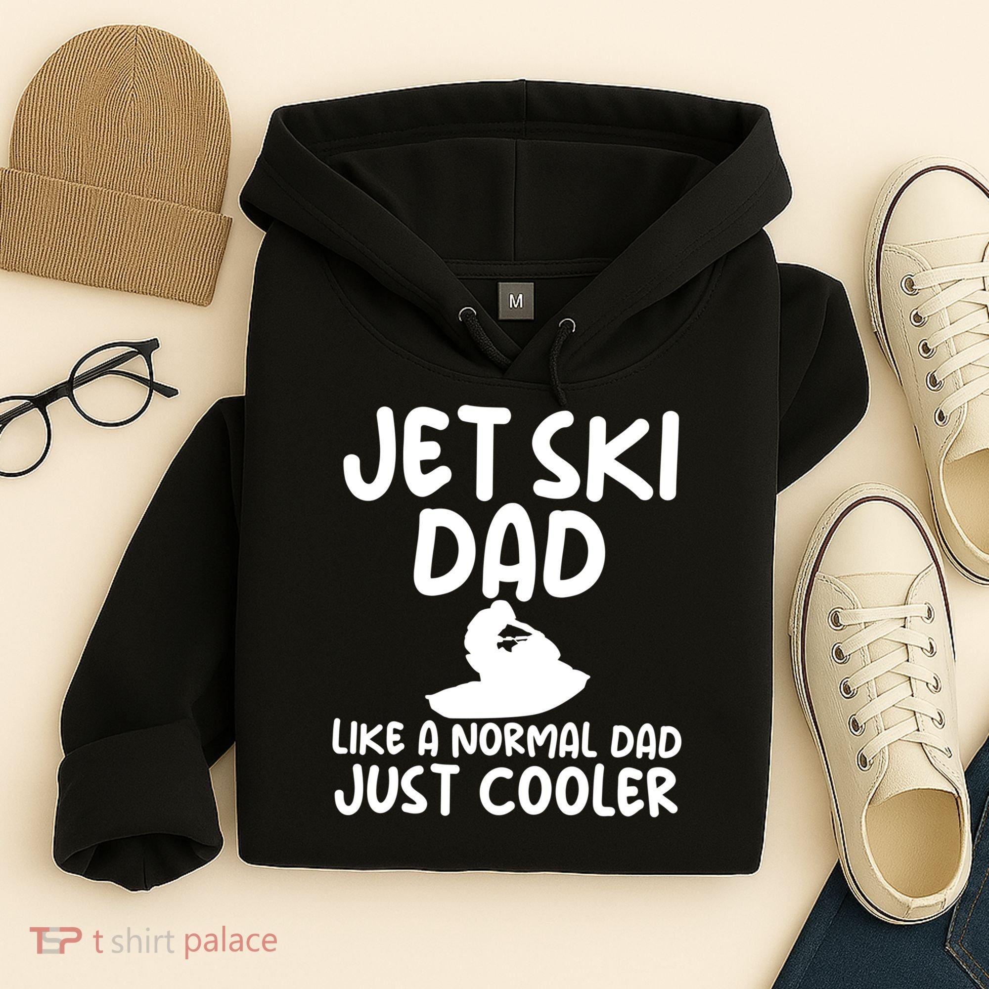 Jet Ski Dad Like A Normal Dad Just Coolder Funny Hoodie