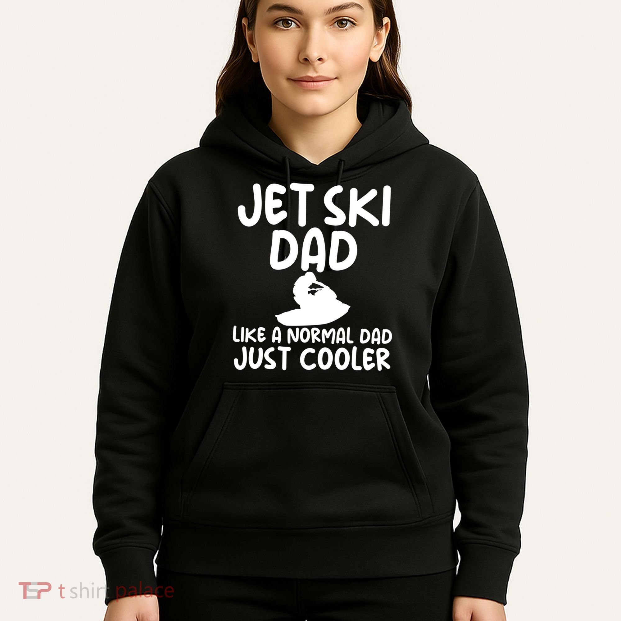 Jet Ski Dad Like A Normal Dad Just Coolder Funny Hoodie
