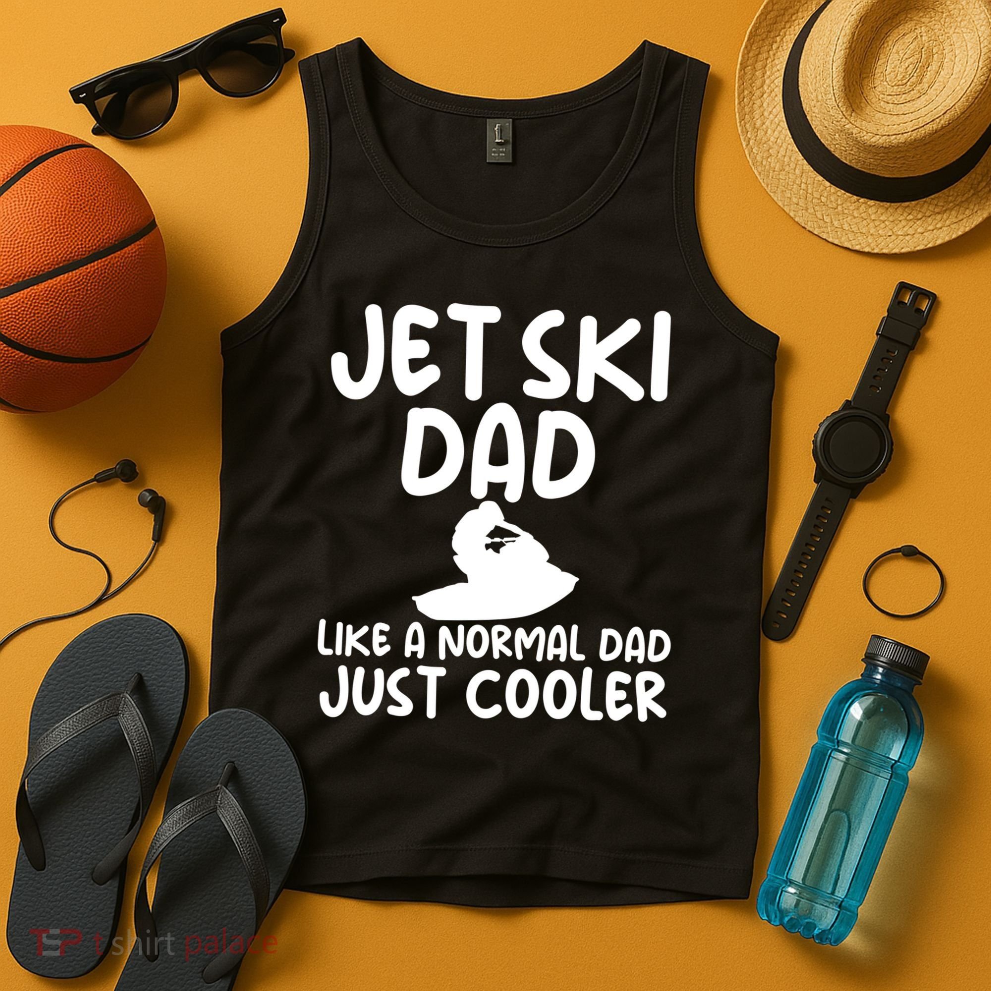 Jet Ski Dad Like A Normal Dad Just Coolder Funny Tank Top