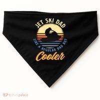 Jet Ski Dad Like A Regular Dad But Cooler Jet Ski Cute Gift USA-Made Doggie Bandana thumb 0