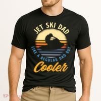 Jet Ski Dad Like A Regular Dad But Cooler Jet Ski Cute Gift Cooling Performance Crew T-Shirt thumb 2