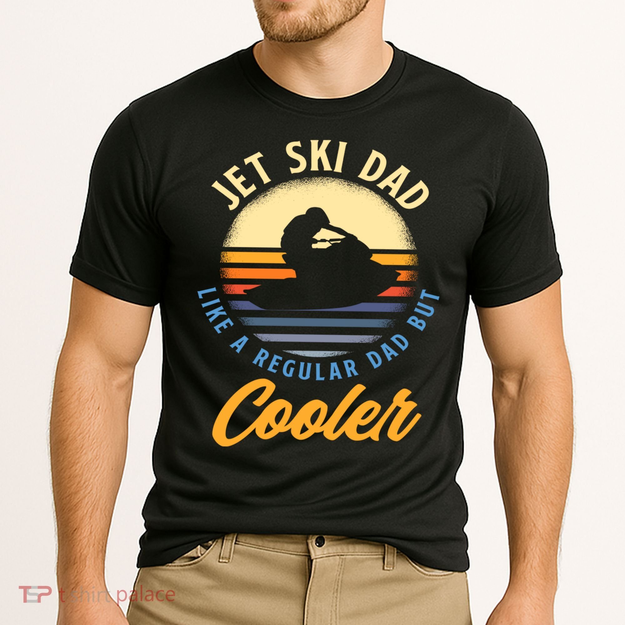 Jet Ski Dad Like A Regular Dad But Cooler Jet Ski Cute Gift Cooling Performance Crew T-Shirt