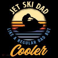 Jet Ski Dad Like A Regular Dad But Cooler Jet Ski Cute Gift Women's Hoodie thumb 2