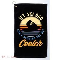 Jet Ski Dad Like A Regular Dad But Cooler Jet Ski Cute Gift Golf Towel thumb 0