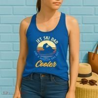 Jet Ski Dad Like A Regular Dad But Cooler Jet Ski Cute Gift Women's Tank Top thumb 2