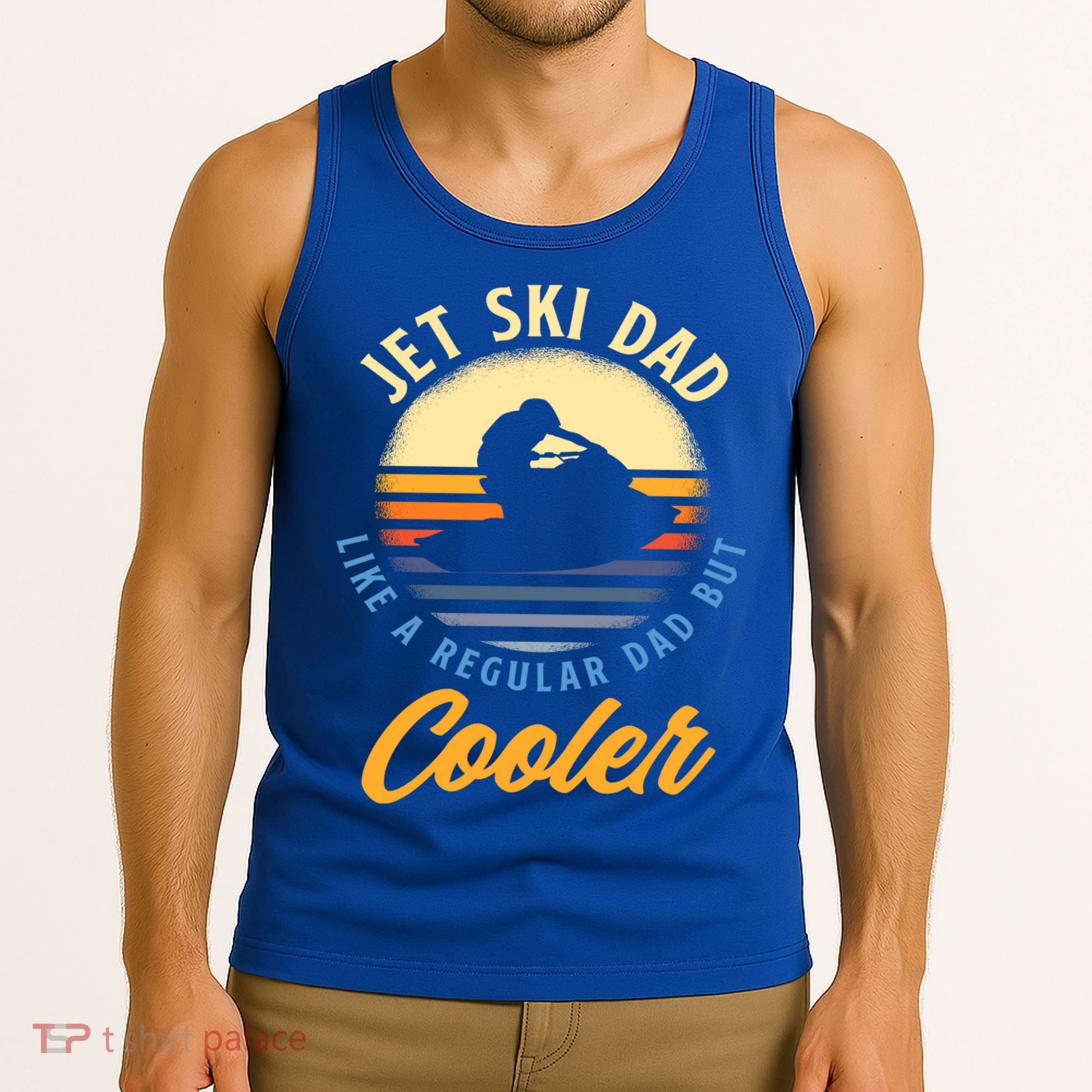 Jet Ski Dad Like A Regular Dad But Cooler Jet Ski Cute Gift Tank Top
