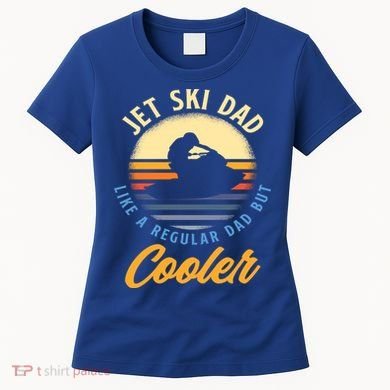 Jet Ski Dad Like A Regular Dad But Cooler Jet Ski Cute Gift Women's T-Shirt