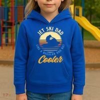 Jet Ski Dad Like A Regular Dad But Cooler Jet Ski Cute Gift Kids Hoodie thumb 3