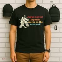 Jesus Saves Esposito Scores On The Rebound T-Shirt thumb 6