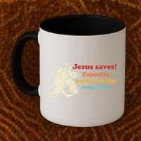 Jesus Saves Esposito Scores On The Rebound Coffee Mug thumb 2