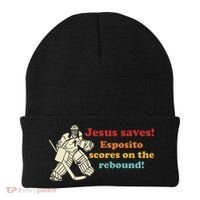 Jesus Saves Esposito Scores On The Rebound Beanie thumb 0