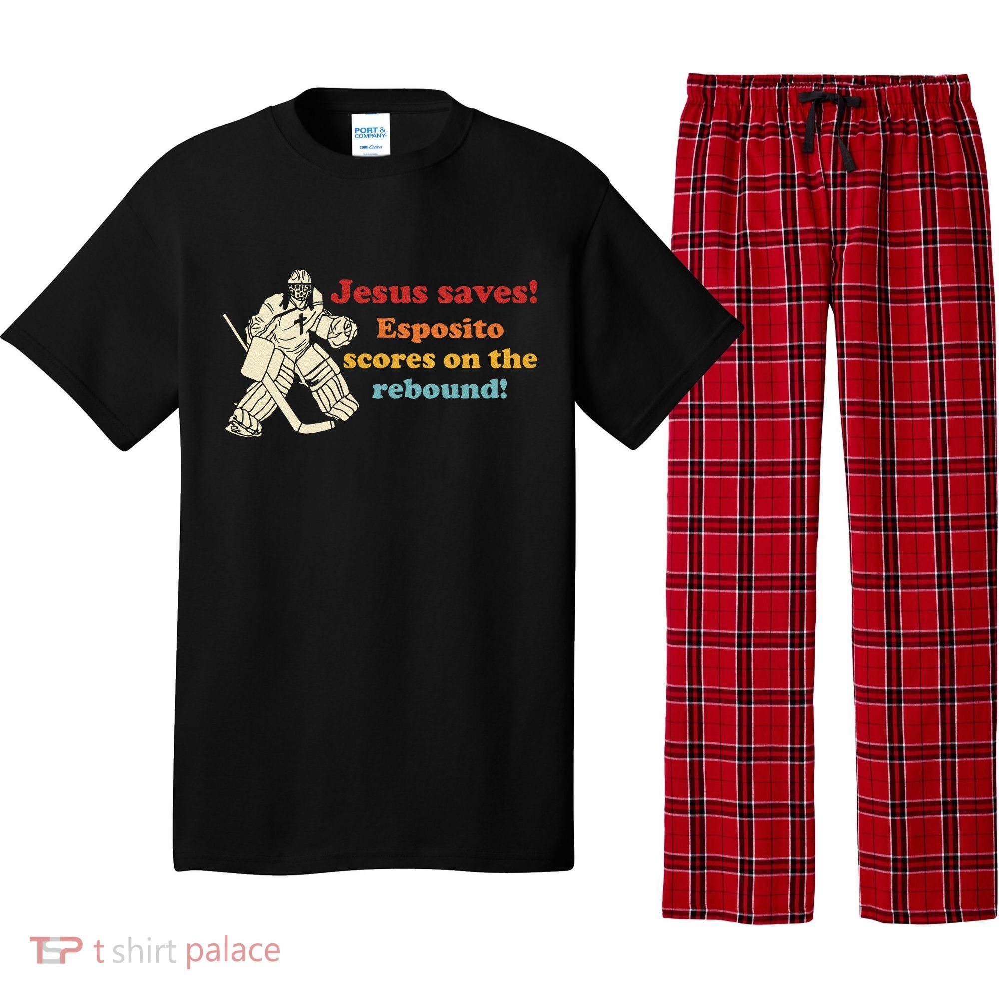 Jesus Saves Esposito Scores On The Rebound Pajama Set