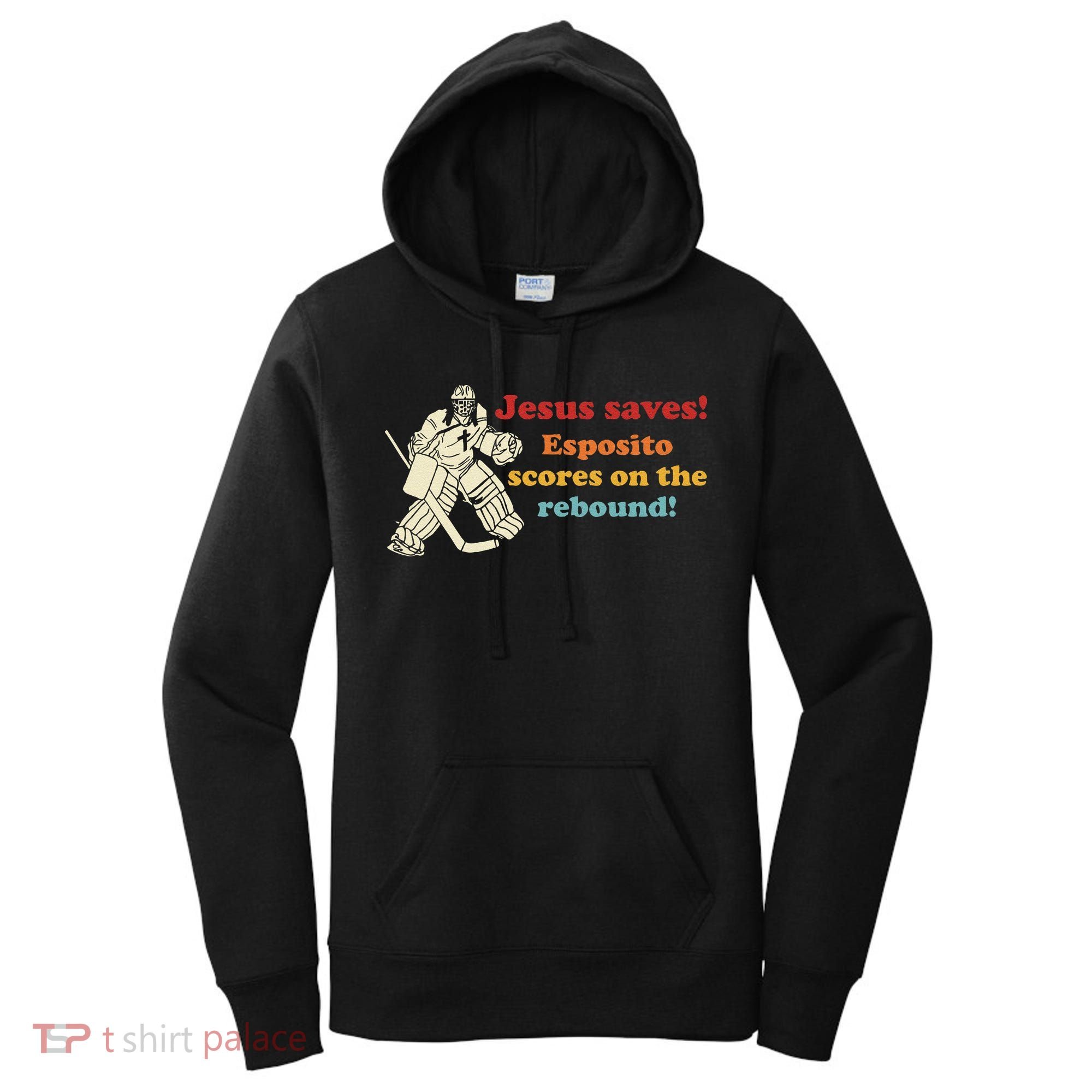 Jesus Saves Esposito Scores On The Rebound Women's Hoodie