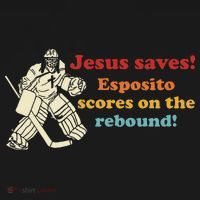 Jesus Saves Esposito Scores On The Rebound Ornament thumb 1