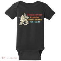 Jesus Saves Esposito Scores On The Rebound Baby Bodysuit thumb 0