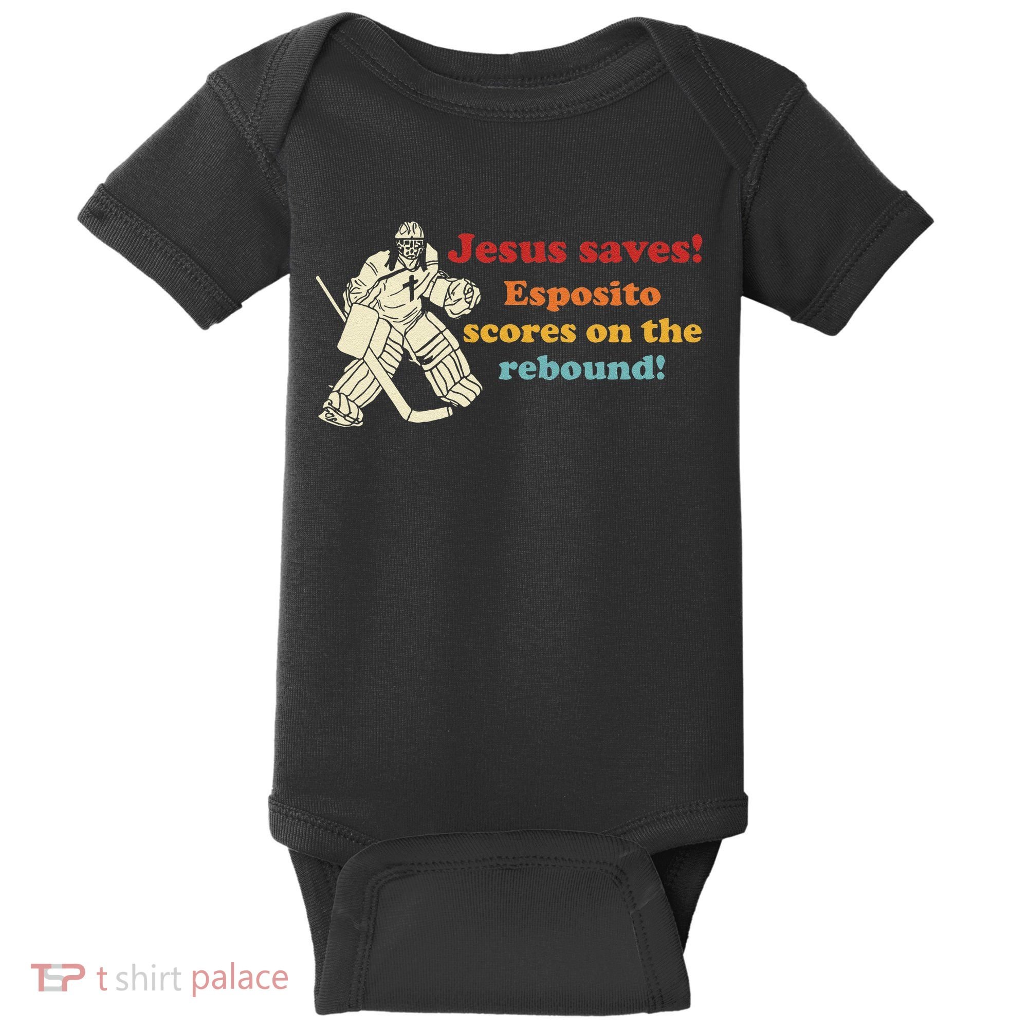 Jesus Saves Esposito Scores On The Rebound Baby Bodysuit