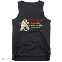 Jesus Saves Esposito Scores On The Rebound Tank Top thumb 0