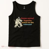 Jesus Saves Esposito Scores On The Rebound Tank Top thumb 2