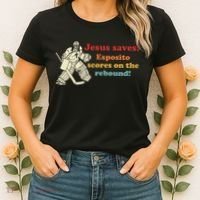Jesus Saves Esposito Scores On The Rebound Women's T-Shirt thumb 2