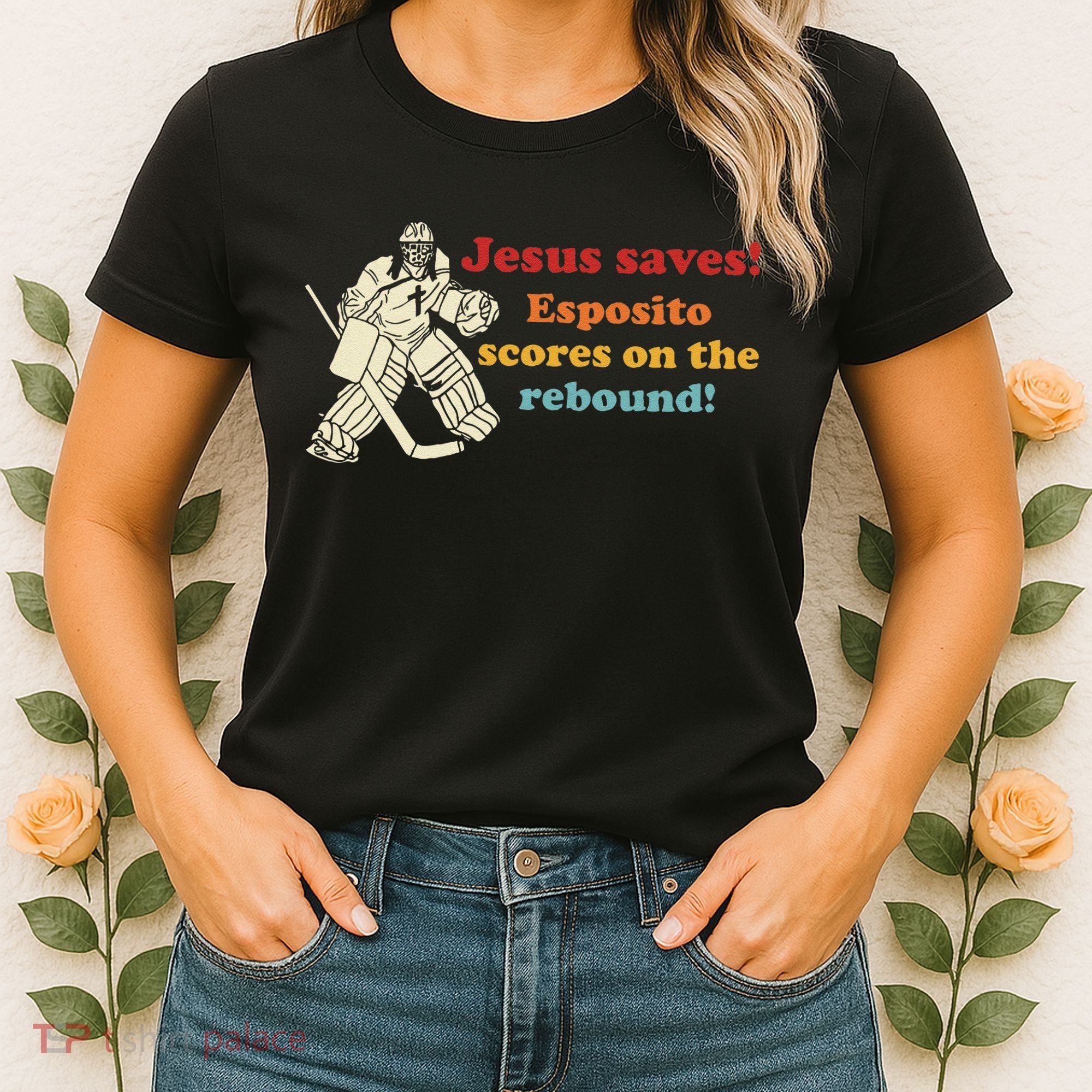 Jesus Saves Esposito Scores On The Rebound Women's T-Shirt