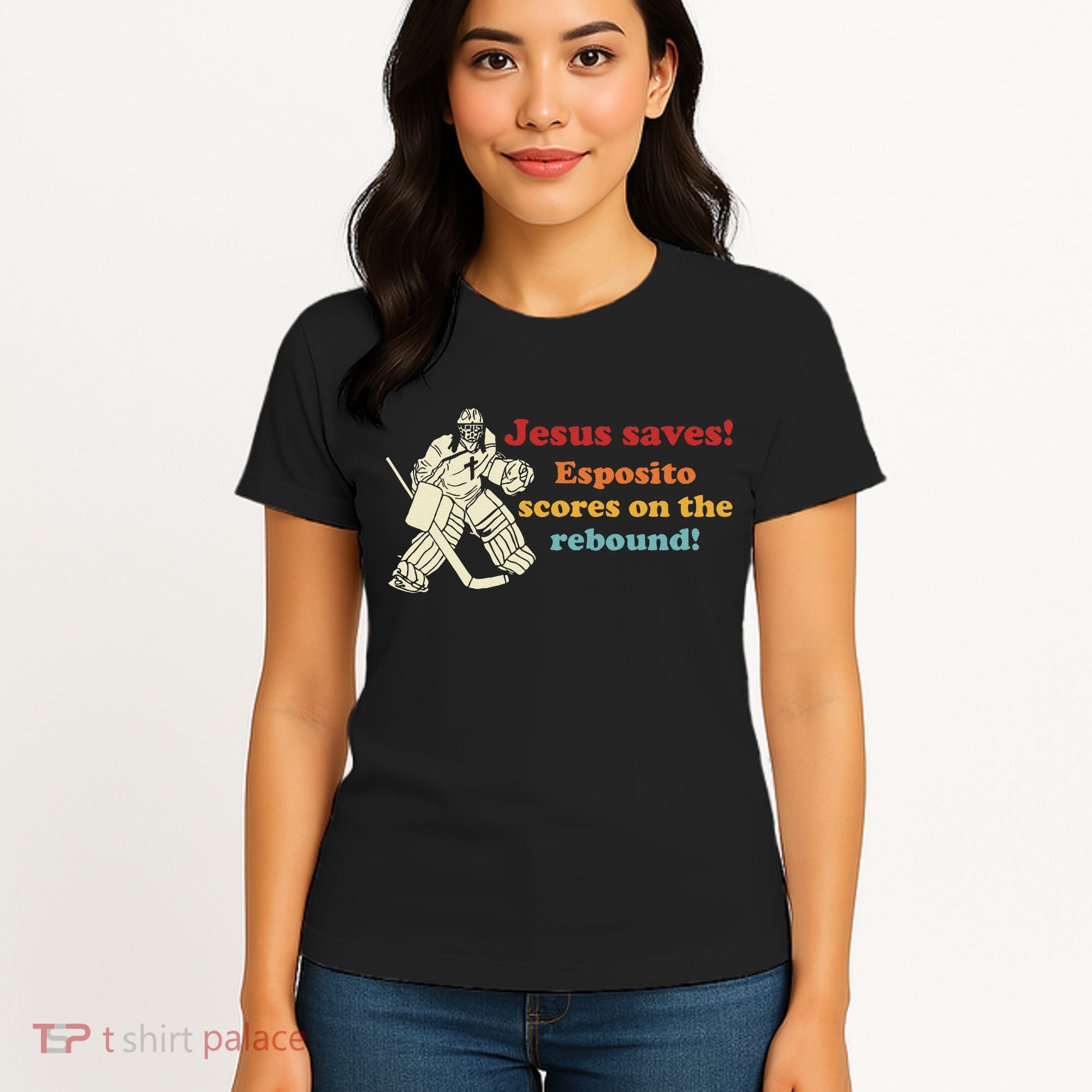 Jesus Saves Esposito Scores On The Rebound Women's T-Shirt