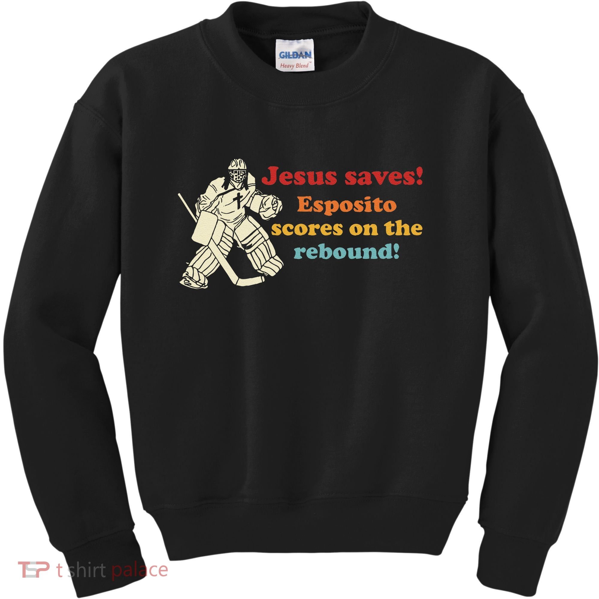 Jesus Saves Esposito Scores On The Rebound Kids Sweatshirt